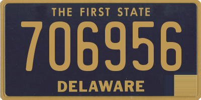 DE license plate 706956