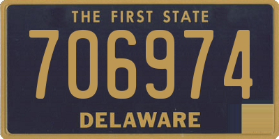 DE license plate 706974