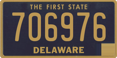 DE license plate 706976