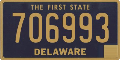DE license plate 706993