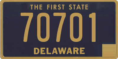 DE license plate 70701