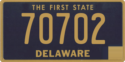 DE license plate 70702
