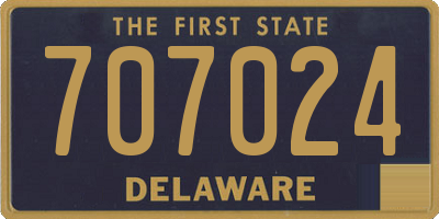 DE license plate 707024