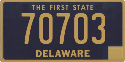 DE license plate 70703