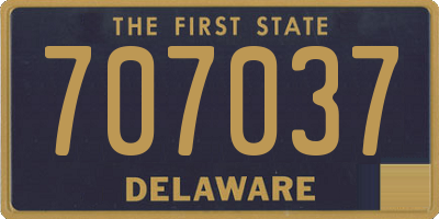DE license plate 707037