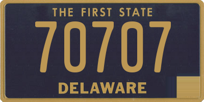 DE license plate 70707