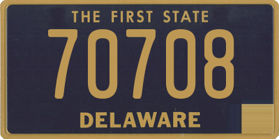 DE license plate 70708