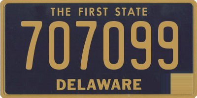 DE license plate 707099