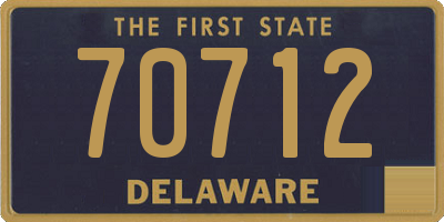 DE license plate 70712
