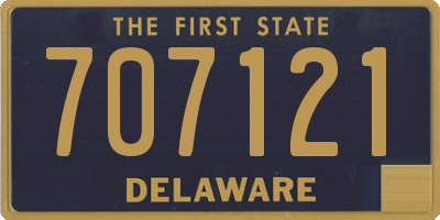 DE license plate 707121
