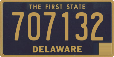 DE license plate 707132