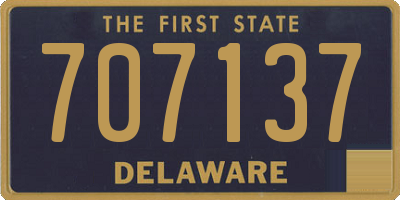 DE license plate 707137