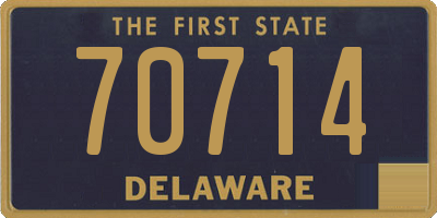 DE license plate 70714