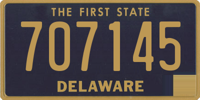 DE license plate 707145