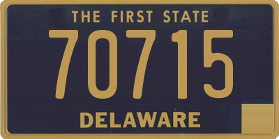 DE license plate 70715