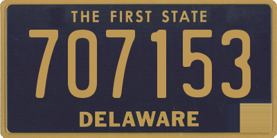 DE license plate 707153