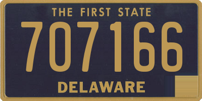 DE license plate 707166