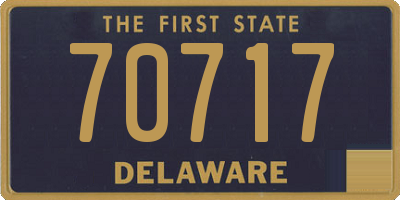 DE license plate 70717