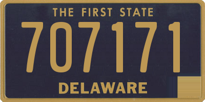 DE license plate 707171