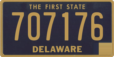 DE license plate 707176
