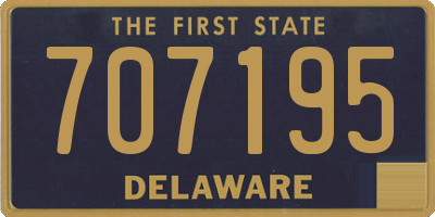 DE license plate 707195