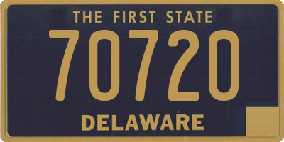 DE license plate 70720