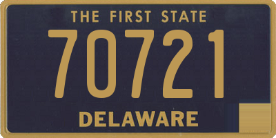 DE license plate 70721