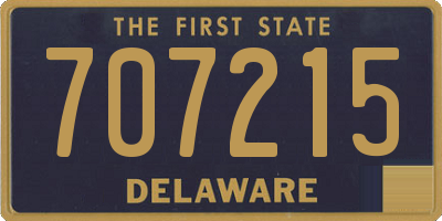 DE license plate 707215