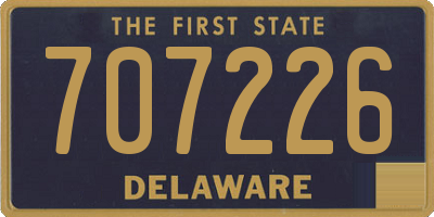 DE license plate 707226