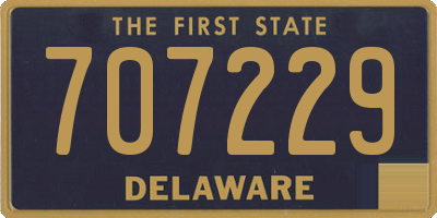 DE license plate 707229