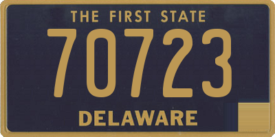 DE license plate 70723
