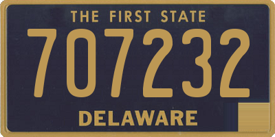 DE license plate 707232