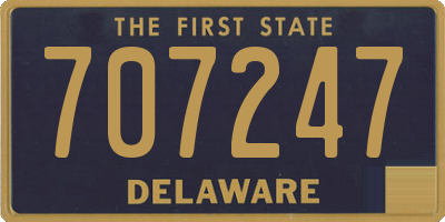 DE license plate 707247