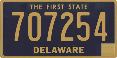 DE license plate 707254