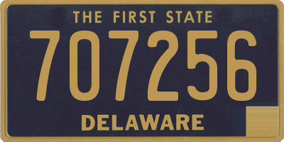 DE license plate 707256