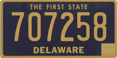 DE license plate 707258