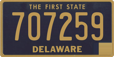 DE license plate 707259