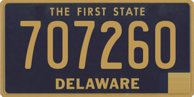 DE license plate 707260