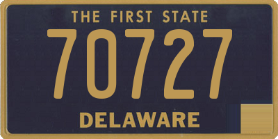 DE license plate 70727