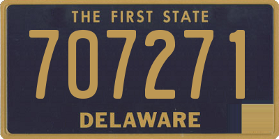 DE license plate 707271