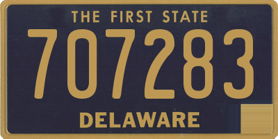 DE license plate 707283