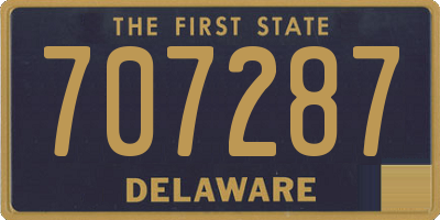 DE license plate 707287