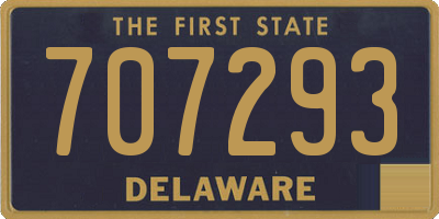 DE license plate 707293