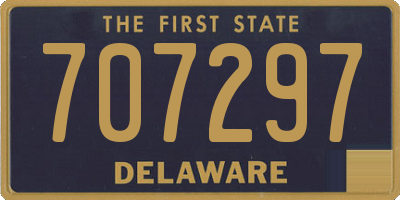 DE license plate 707297