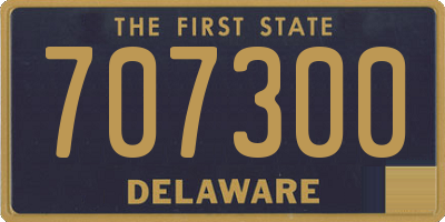 DE license plate 707300
