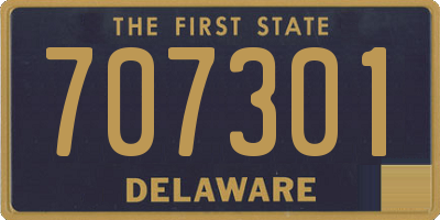 DE license plate 707301