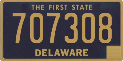 DE license plate 707308