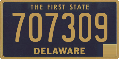 DE license plate 707309