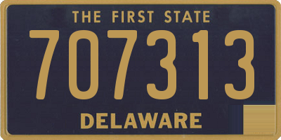 DE license plate 707313