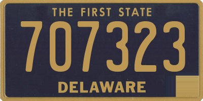 DE license plate 707323